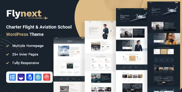 Flynext - Multipurpose Aviation WordPress Theme + RTL