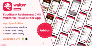 FoodBank - Table Order/Waiter Point Of Sale (POS) App