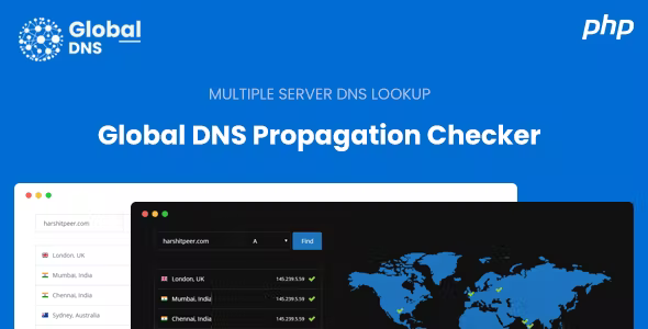 Global DNS - DNS Propagation Checker - WHOIS Lookup - PHP