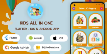 Kids All In One Learning - Flutter Android & iOS App