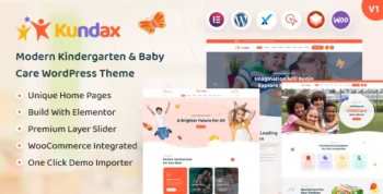 Kundax - Kindergarten & Baby Care WordPress Theme