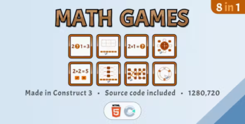 Math Games (8 in 1) - HTML5 Educational games