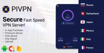 PIVPN - Fast Speed Proxy - In App Purchase - Google AdMob - Facebook Ads