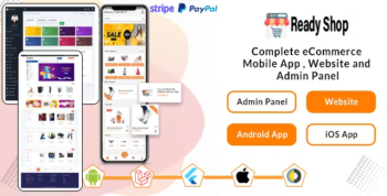 Ready Shop - Complete eCommerce Mobile App , Website and Admin Panel V1.0