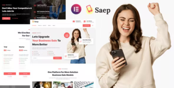 Saep - eCommerce App SaaS Showcase Elementor Template Kit