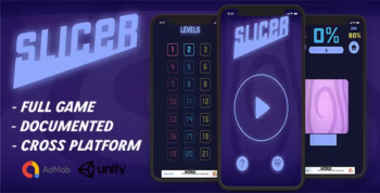 Slicer - Fun Puzzle Game (Unity - Admob)