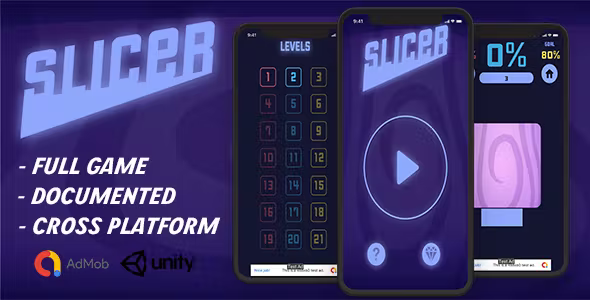 Slicer - Fun Puzzle Game (Unity - Admob)