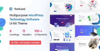 Techland - Saas Startup Technology Marketing Agency WordPress Theme