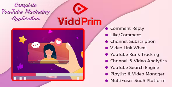 ViddPrim - Complete YouTube Marketing Application (SaaS Platform)