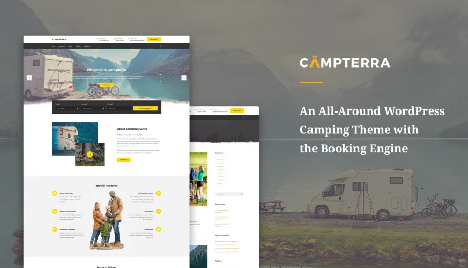 Campterra – WordPress Camping Theme