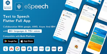 eSpeech - AI Text to Speech Flutter Full App