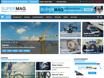 SuperMagPro - Premium, Ultimate Magazine, News and Blog WordPress Themes