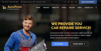 AutoPress - Car Repair & Services WordPress Theme