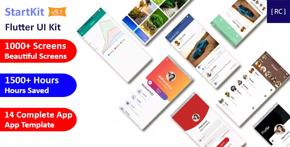 Flutter UI Kit - StartKit - UI Component - Flutter Material Widget - Integration