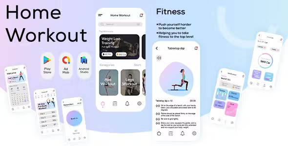 Home Workout Fitness - Fitness Coach - Bodybuilding Health Workout - Gym Workout Fitness Application
