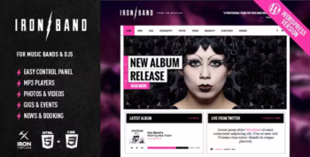 IronBand - Music Band & DJ WordPress Theme 2.1.6