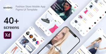 Manero - Fashion App XD UI Template