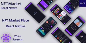 NFT Marketplace Android + iOS App Template - React Native - NFTMarketPlace