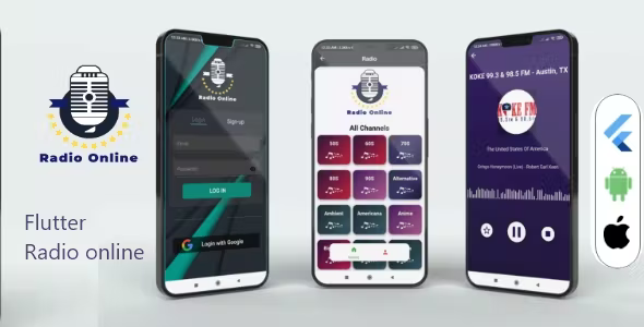 Online Radio app Flutter - Live Radio Streaming
