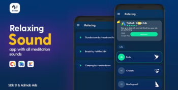 Relaxing Sound - Android App with - Admob Ads