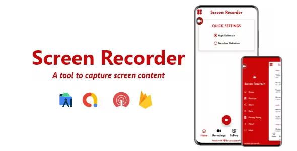 Screen Recorder - ADMOB, FIREBASE, ONESIGNAL