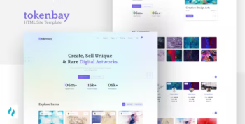 Tokenbay - NFT Marketplace HTML Site Template