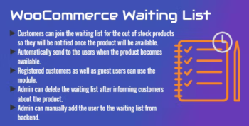 WooCommerce Waiting List - Pre-sale List - Back In Stock Notifier