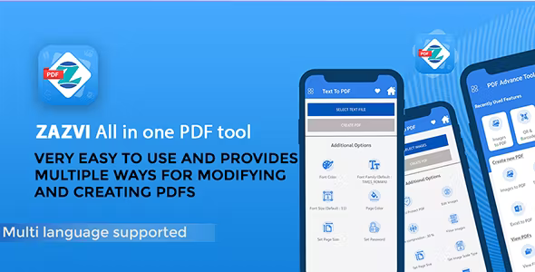 ZAZVI - All in one PDF tool - Android App with Admob