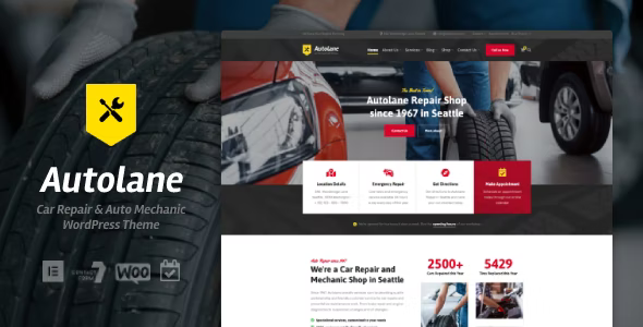 Autolane - Car Mechanic WordPress Theme