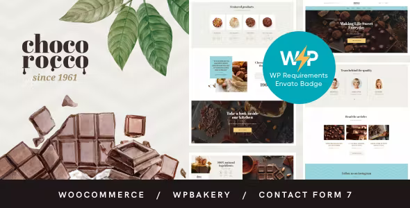 ChocoRocco - Chocolate Sweets & Candy Store WordPress Theme
