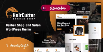 HairCutter - Barber Shop and Hair Salon WordPress theme