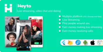 Heyto - Live Streaming, Paid Video calls and Dating, Payouts with Admin Panel