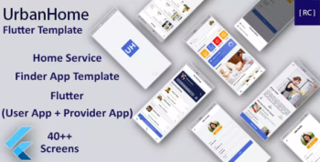 Home Service Finder - Provider - Booking Android + iOS App Template - Flutter - 2 Apps - UrbanHome
