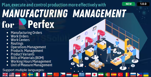 Manufacturing Management module for Perfex CRM