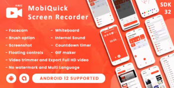 MobiQuick Screen Recorder (Android 12 Supported)