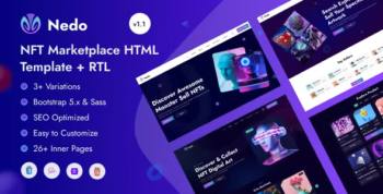 Nedo - NFT Marketplace HTML Template