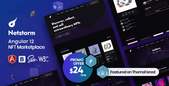 Netstorm - Angular 12 NFT Marketplace