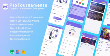 ProTournaments - Esports Tournament Management App (Kotlin/Firebase)