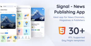 Signal - News Publishing App HTML Template