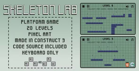 Skeleton Lab - HTML5 Casual game