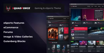 SquadForce - eSports Gaming WordPress Theme