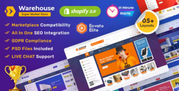 Warehouse - Advanced Shopify 2.0 Multi-purpose Mega Electronics Store
