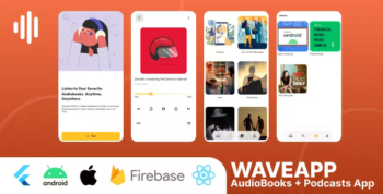 WaveApp-Flutter AudioBook and Podcast App with Admin using Firebase