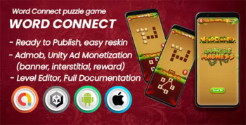 Word Connect & Cross Word Search Puzzle - Unity Template Project (Android + iOS + AdMob + Unity Ads)