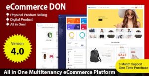 eCommerce DON - Multi tenancy Online Store Platform SAAS