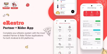 eRestro - Flutter Restaurant Partner & Delivery Boy App | Rider App for Multi Restaurant System