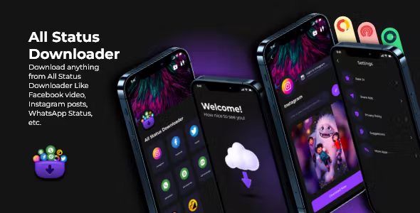 All in One Status Saver - FB, Insta, WA Status Saver & Moj Video Downloader