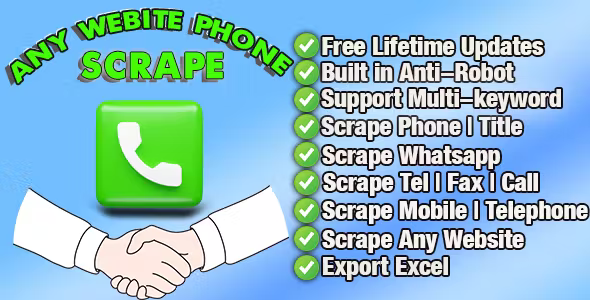 Any Webite Phone Scrape - Extract Pro