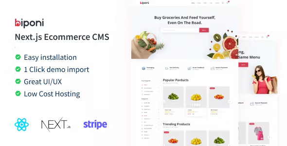 Biponi - Next.js Ecommerce CMS