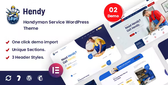 Hendy - Handyman Service WordPress Theme
